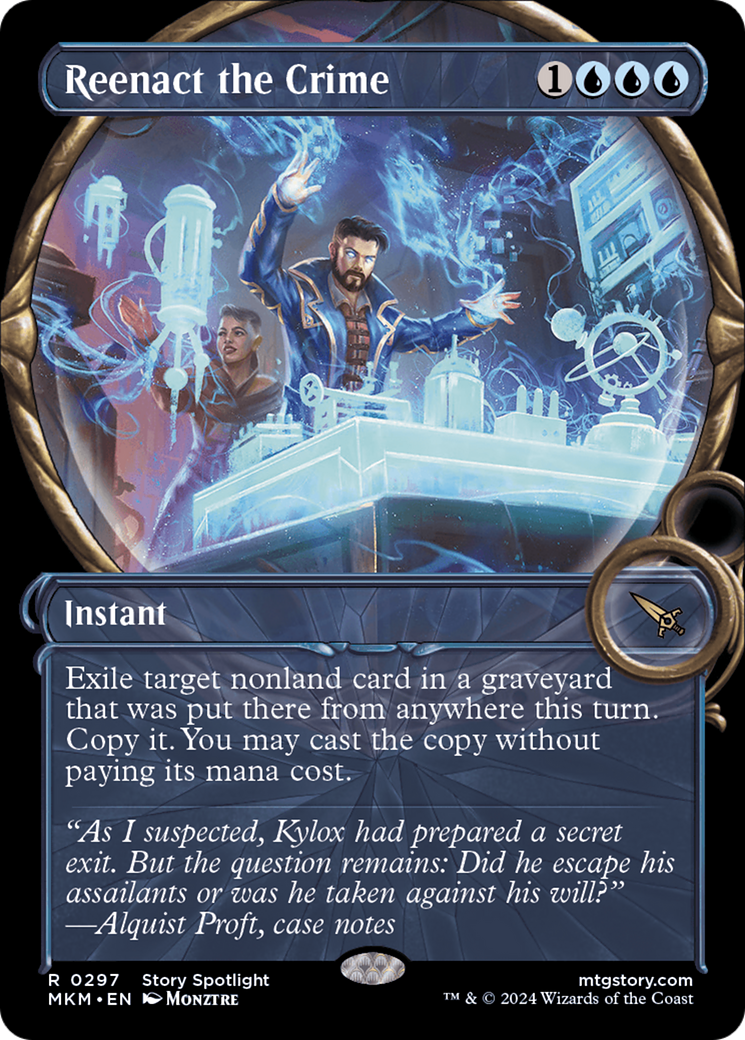 Reenact the Crime (MKM-297) - Murders at Karlov Manor: (Showcase) - Premium MTG Single from Wizards of the Coast - Just $0.26! Shop now at Game Crave Tournament Store