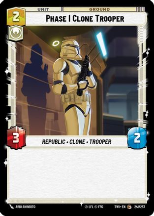 Phase I Clone Trooper (241/257) - Twilight of the Republic - Premium Star Wars: Unlimited Single from Twilight of the Republic - Just $0.08! Shop now at Game Crave Tournament Store