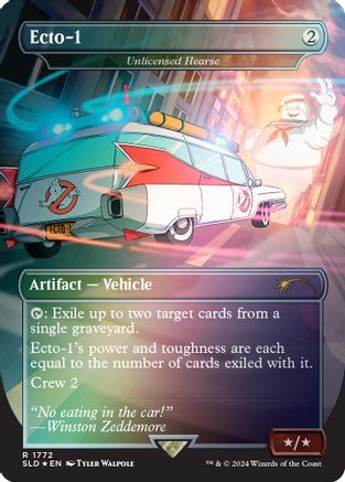 Ecto-1 - Unlicensed Hearse (Rainbow Foil) (SLD-1772) - Secret Lair Drop Series Foil - Premium MTG Single from Wizards of the Coast - Just $1.02! Shop now at Game Crave Tournament Store