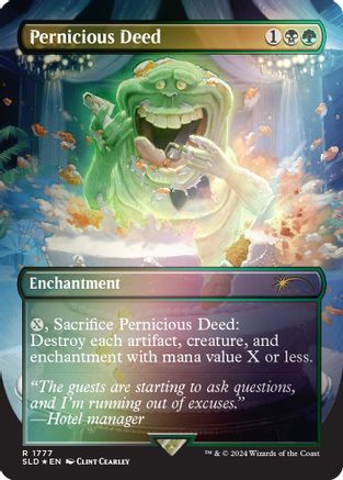 Pernicious Deed (Rainbow Foil) (SLD-1777) - Secret Lair Drop Series Foil - Premium MTG Single from Wizards of the Coast - Just $0.95! Shop now at Game Crave Tournament Store