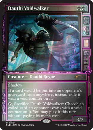 Dauthi Voidwalker (Rainbow Foil) (SLD-1760) - Secret Lair Drop Series Foil - Premium MTG Single from Wizards of the Coast - Just $3.68! Shop now at Game Crave Tournament Store