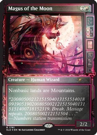 Magus of the Moon (Rainbow Foil) (SLD-1761) - Secret Lair Drop Series Foil - Premium MTG Single from Wizards of the Coast - Just $2.90! Shop now at Game Crave Tournament Store