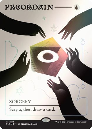 Preordain (1719) (Rainbow Foil) (SLD-1719) - Secret Lair Drop Series Foil - Premium MTG Single from Wizards of the Coast - Just $4.08! Shop now at Game Crave Tournament Store