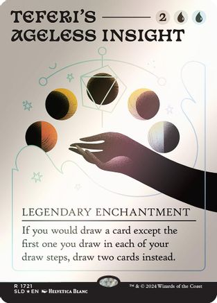 Teferi's Ageless Insight (Rainbow Foil) (SLD-1721) - Secret Lair Drop Series Foil - Premium MTG Single from Wizards of the Coast - Just $2.84! Shop now at Game Crave Tournament Store