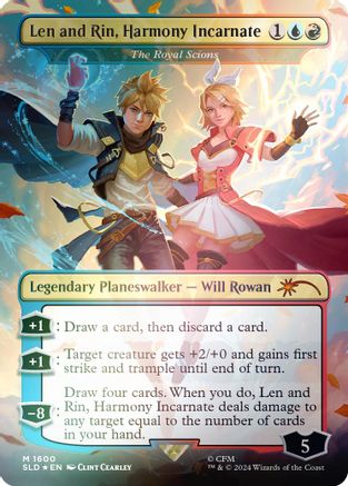 Len and Rin, Harmony Incarnate - The Royal Scions (Rainbow Foil) (SLD-1600) - Secret Lair Drop Series Foil - Premium MTG Single from Wizards of the Coast - Just $0.39! Shop now at Game Crave Tournament Store