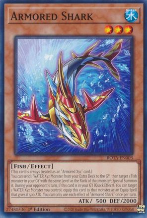 Armored Shark (ROTA-EN003) - Rage of the Abyss 1st Edition - Premium Yugioh Single from Konami - Just $0.25! Shop now at Game Crave Tournament Store