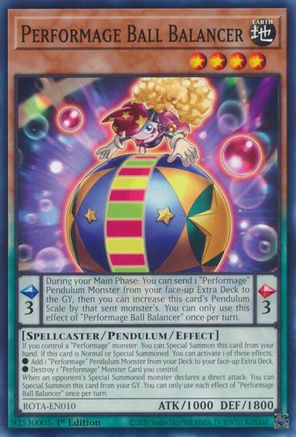 Performage Ball Balancer (ROTA-EN010) - Rage of the Abyss 1st Edition - Premium Yugioh Single from Konami - Just $0.25! Shop now at Game Crave Tournament Store