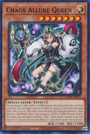 Chaos Allure Queen (ROTA-EN011) - Rage of the Abyss 1st Edition - Premium Yugioh Single from Konami - Just $0.25! Shop now at Game Crave Tournament Store