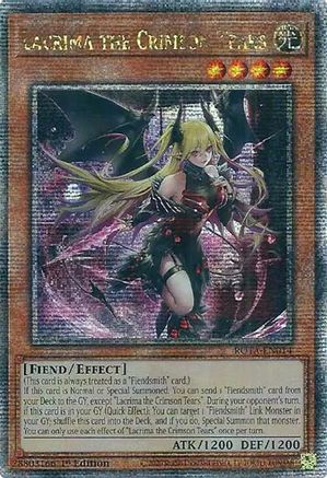 Lacrima the Crimson Tears (Quarter Century Secret Rare) (ROTA-EN014) - Rage of the Abyss 1st Edition - Premium Yugioh Single from Konami - Just $78.37! Shop now at Game Crave Tournament Store