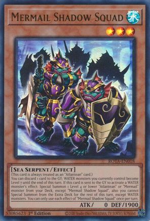 Mermail Shadow Squad (ROTA-EN018) - Rage of the Abyss 1st Edition - Premium Yugioh Single from Konami - Just $2.27! Shop now at Game Crave Tournament Store
