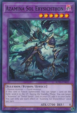 Azamina Sol Erysichthon (ROTA-EN032) - Rage of the Abyss 1st Edition - Premium Yugioh Single from Konami - Just $0.25! Shop now at Game Crave Tournament Store