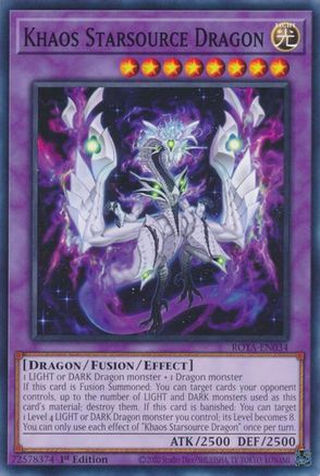 Khaos Starsource Dragon (ROTA-EN034) - Rage of the Abyss 1st Edition - Premium Yugioh Single from Konami - Just $0.25! Shop now at Game Crave Tournament Store