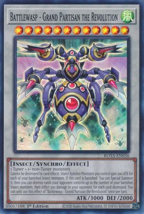 Battlewasp - Grand Partisan the Revolution (ROTA-EN036) - Rage of the Abyss 1st Edition - Premium Yugioh Single from Konami - Just $0.25! Shop now at Game Crave Tournament Store