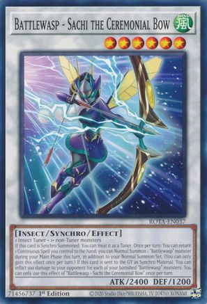 Battlewasp - Sachi the Ceremonial Bow (ROTA-EN037) - Rage of the Abyss 1st Edition - Premium Yugioh Single from Konami - Just $0.25! Shop now at Game Crave Tournament Store