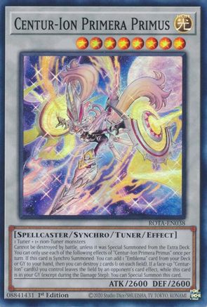 Centur-Ion Primera Primus (ROTA-EN038) - Rage of the Abyss 1st Edition - Premium Yugioh Single from Konami - Just $0.25! Shop now at Game Crave Tournament Store