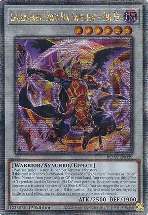 Legendary Lord Six Samurai - Shi En (Quarter Century Secret Rare) (ROTA-EN039) - Rage of the Abyss 1st Edition - Premium Yugioh Single from Konami - Just $24.13! Shop now at Game Crave Tournament Store
