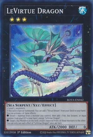 LeVirtue Dragon (ROTA-EN042) - Rage of the Abyss 1st Edition - Premium Yugioh Single from Konami - Just $0.25! Shop now at Game Crave Tournament Store