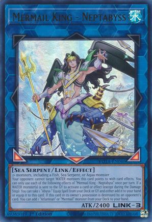 Mermail King - Neptabyss (ROTA-EN046) - Rage of the Abyss 1st Edition - Premium Yugioh Single from Konami - Just $0.57! Shop now at Game Crave Tournament Store