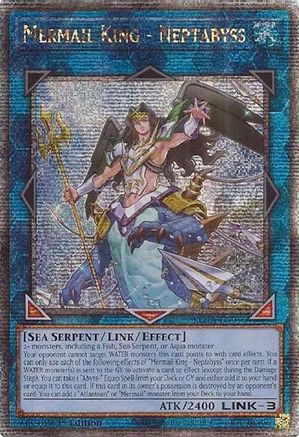 Mermail King - Neptabyss (Quarter Century Secret Rare) (ROTA-EN046) - Rage of the Abyss 1st Edition - Premium Yugioh Single from Konami - Just $18.30! Shop now at Game Crave Tournament Store