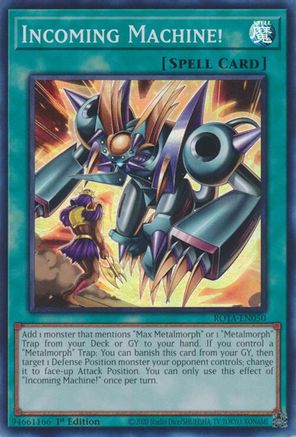 Incoming Machine! (ROTA-EN050) - Rage of the Abyss 1st Edition - Premium Yugioh Single from Konami - Just $0.68! Shop now at Game Crave Tournament Store