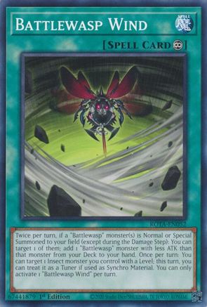 Battlewasp Wind (ROTA-EN052) - Rage of the Abyss 1st Edition - Premium Yugioh Single from Konami - Just $0.25! Shop now at Game Crave Tournament Store