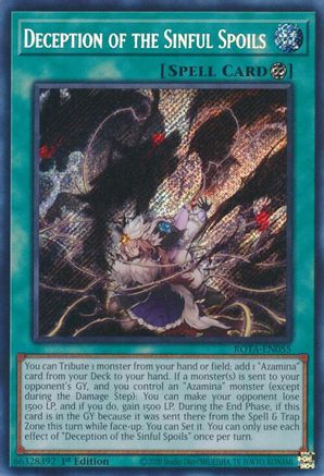 Deception of the Sinful Spoils (ROTA-EN055) - Rage of the Abyss 1st Edition - Premium Yugioh Single from Konami - Just $16.08! Shop now at Game Crave Tournament Store