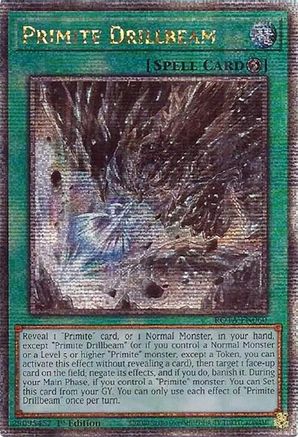 Primite Drillbeam (Quarter Century Secret Rare) (ROTA-EN060) - Rage of the Abyss 1st Edition - Premium Yugioh Single from Konami - Just $53.37! Shop now at Game Crave Tournament Store