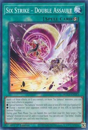 Six Strike - Double Assault (ROTA-EN063) - Rage of the Abyss 1st Edition - Premium Yugioh Single from Konami - Just $0.25! Shop now at Game Crave Tournament Store