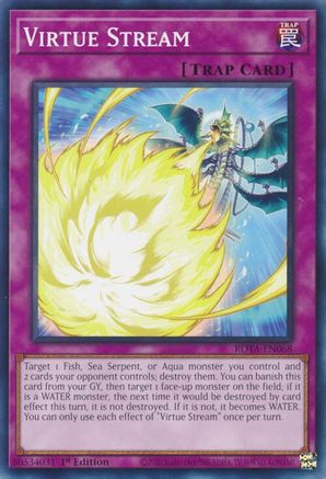 Virtue Stream (ROTA-EN068) - Rage of the Abyss 1st Edition - Premium Yugioh Single from Konami - Just $0.25! Shop now at Game Crave Tournament Store
