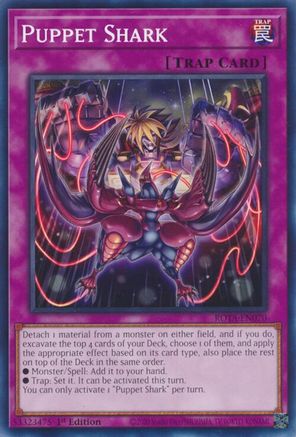 Puppet Shark (ROTA-EN070) - Rage of the Abyss 1st Edition - Premium Yugioh Single from Konami - Just $0.25! Shop now at Game Crave Tournament Store