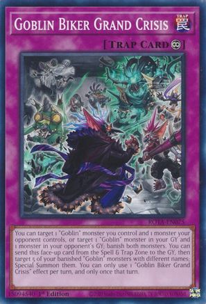 Goblin Biker Grand Crisis (ROTA-EN075) - Rage of the Abyss 1st Edition - Premium Yugioh Single from Konami - Just $0.25! Shop now at Game Crave Tournament Store
