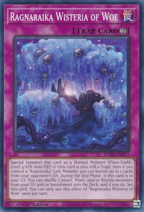 Ragnaraika Wisteria of Woe (ROTA-EN077) - Rage of the Abyss 1st Edition - Premium Yugioh Single from Konami - Just $0.25! Shop now at Game Crave Tournament Store