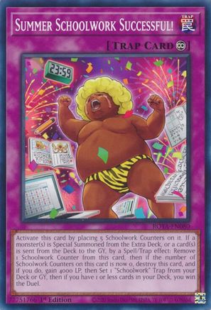 Summer Schoolwork Successful! (ROTA-EN080) - Rage of the Abyss 1st Edition - Premium Yugioh Single from Konami - Just $0.25! Shop now at Game Crave Tournament Store