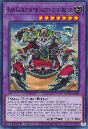 Heavy Cavalry of the Indestructible Insects (ROTA-EN082) - Rage of the Abyss 1st Edition - Premium Yugioh Single from Konami - Just $0.25! Shop now at Game Crave Tournament Store
