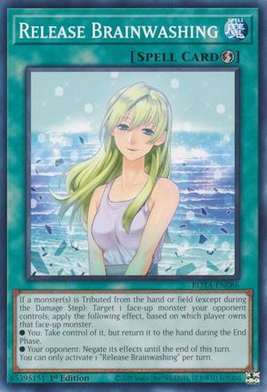 Release Brainwashing (ROTA-EN086) - Rage of the Abyss 1st Edition - Premium Yugioh Single from Konami - Just $0.25! Shop now at Game Crave Tournament Store