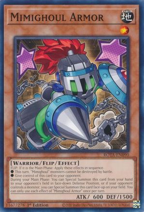 Mimighoul Armor (ROTA-EN090) - Rage of the Abyss 1st Edition - Premium Yugioh Single from Konami - Just $0.25! Shop now at Game Crave Tournament Store