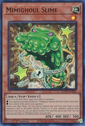 Mimighoul Slime (ROTA-EN092) - Rage of the Abyss 1st Edition - Premium Yugioh Single from Konami - Just $0.25! Shop now at Game Crave Tournament Store