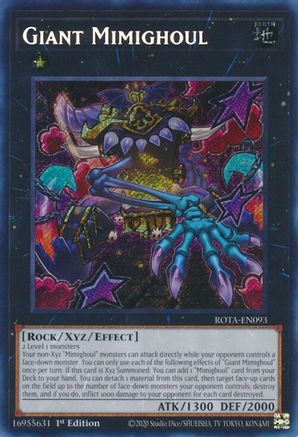 Giant Mimighoul (ROTA-EN093) - Rage of the Abyss 1st Edition - Premium Yugioh Single from Konami - Just $2.22! Shop now at Game Crave Tournament Store