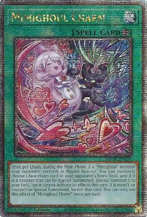 Mimighoul Charm (Quarter Century Secret Rare) (ROTA-EN096) - Rage of the Abyss 1st Edition - Premium Yugioh Single from Konami - Just $5.23! Shop now at Game Crave Tournament Store