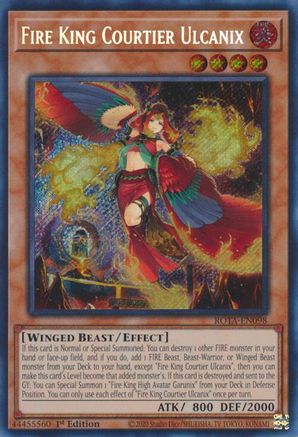 Fire King Courtier Ulcanix (ROTA-EN098) - Rage of the Abyss 1st Edition - Premium Yugioh Single from Konami - Just $16.22! Shop now at Game Crave Tournament Store