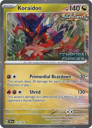 Koraidon - 119/162 (European Promo) 119 - Miscellaneous Cards & Products
