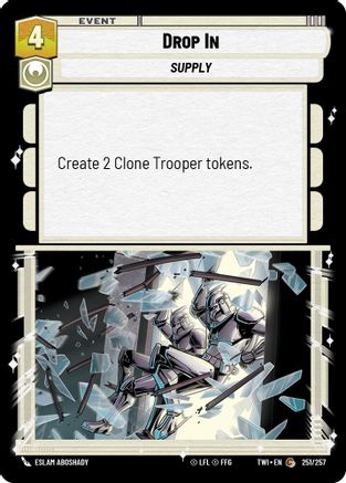 Drop In (251/257) - Twilight of the Republic Foil - Premium Star Wars: Unlimited Single from Twilight of the Republic - Just $0.08! Shop now at Game Crave Tournament Store