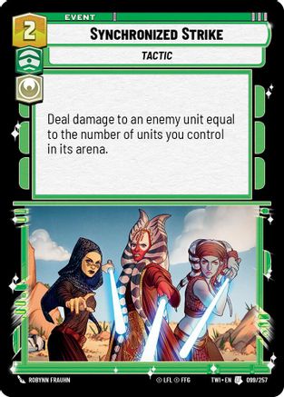 Synchronized Strike (099/257) - Twilight of the Republic - Premium Star Wars: Unlimited Single from Twilight of the Republic - Just $0.08! Shop now at Game Crave Tournament Store