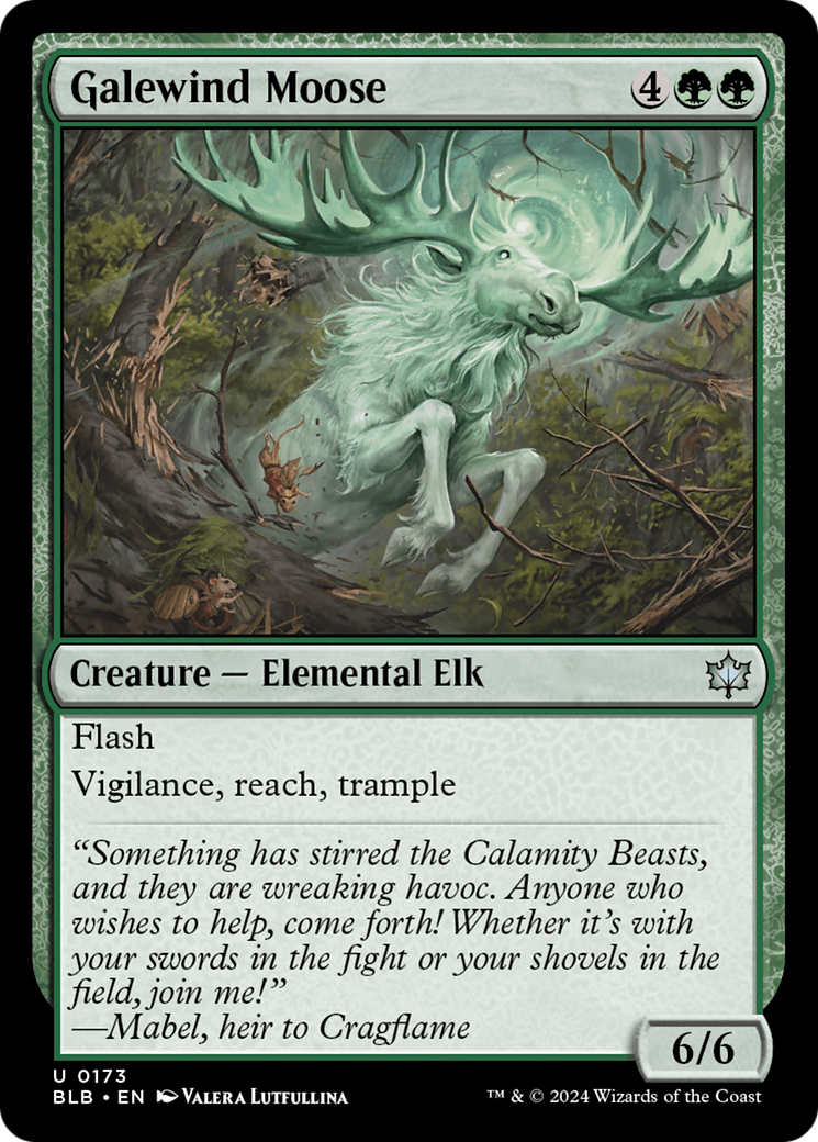 Galewind Moose (BLB-173) - Bloomburrow - Premium MTG Single from Wizards of the Coast - Just $0.25! Shop now at Game Crave Tournament Store