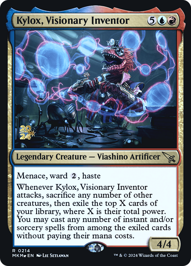 Kylox, Visionary Inventor (PMKM-214S) - Murders at Karlov Manor Promos Foil - Premium MTG Single from Wizards of the Coast - Just $0.51! Shop now at Game Crave Tournament Store