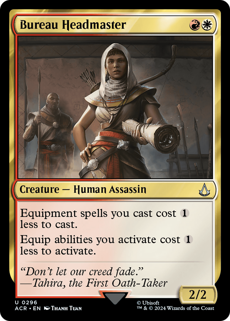 Bureau Headmaster (ACR-296) - Assassin's Creed - Premium MTG Single from Wizards of the Coast - Just $1.34! Shop now at Game Crave Tournament Store