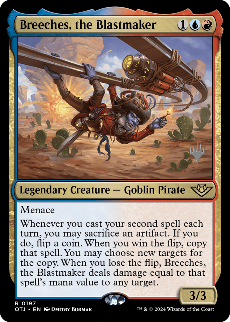 Breeches, the Blastmaker (POTJ-197P) - Outlaws of Thunder Junction Promos - Premium MTG Single from Wizards of the Coast - Just $0.25! Shop now at Game Crave Tournament Store