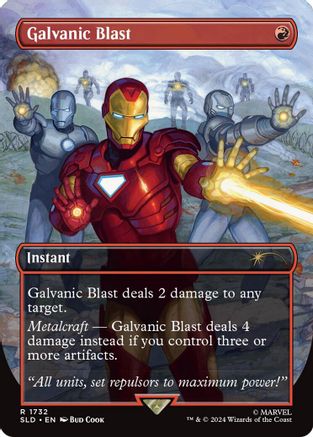Galvanic Blast (SLD-1732) - Secret Lair Drop (Borderless) Foil - Premium MTG Single from Wizards of the Coast - Just $2.91! Shop now at Game Crave Tournament Store