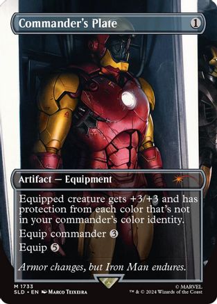 Commander's Plate (SLD-1733) - Secret Lair Drop (Borderless) Foil - Premium MTG Single from Wizards of the Coast - Just $26.11! Shop now at Game Crave Tournament Store