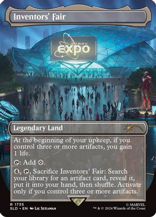 Inventors' Fair (SLD-1735) - Secret Lair Drop (Borderless) Foil - Premium MTG Single from Wizards of the Coast - Just $12.78! Shop now at Game Crave Tournament Store